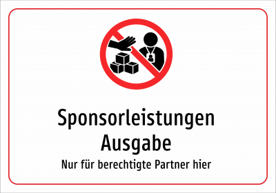 Sponsorleistungen Ausgabe - Nur für berechtigte Partner hier