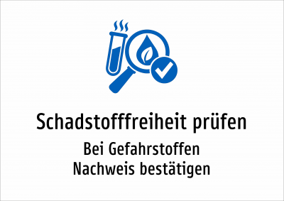 Schadstofffreiheit prüfen - Bei Gefahrstoffen Nachweis bestätigen