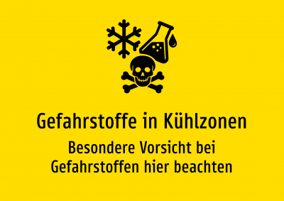 Gefahrstoffe in Kühlzonen - Besondere Vorsicht bei Gefahrstoffen hier beachten