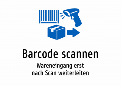 Barcode scannen - Wareneingang erst nach Scan weiterleiten