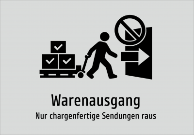 Warenausgang - Nur chargenfertige Sendungen raus