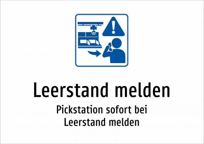 Leerstand melden - Pickstation sofort bei Leerstand melden