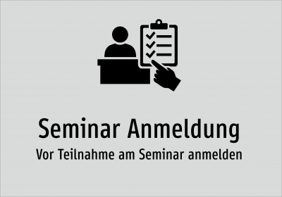 Seminar Anmeldung - Vor Teilnahme am Seminar anmelden