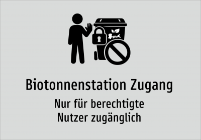 Biotonnenstation Zugang - Nur für berechtigte Nutzer zugänglich