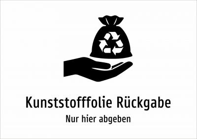 Kunststofffolie Rückgabe - Nur hier abgeben