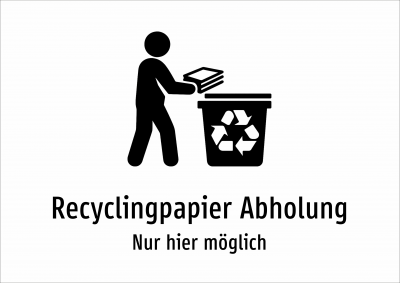Recyclingpapier Abholung - Nur hier möglich