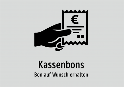 Kassenbons - Bon auf Wunsch erhalten