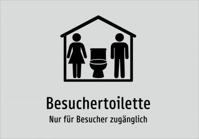 Besuchertoilette - Nur für Besucher zugänglich