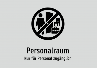 Personalraum - Nur für Personal zugänglich