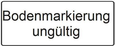 Bodenmarkierung ungültig 