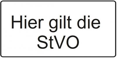 Hier gilt die StVO