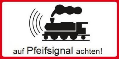 Auf Pfeifsignal achten 