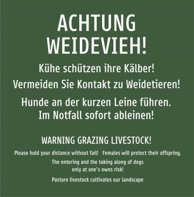 Achtung Weidevieh!