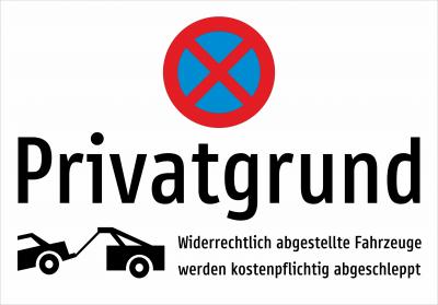 Privatgrund - abschleppen