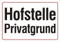 Hofstelle - Privatgrund